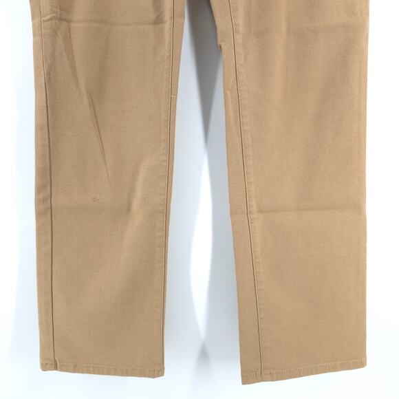 LL Bean Vintage Classic Fit High Rise Camel Comfort Soft Luxe Denim Straight 10R - Picture 5 of 16